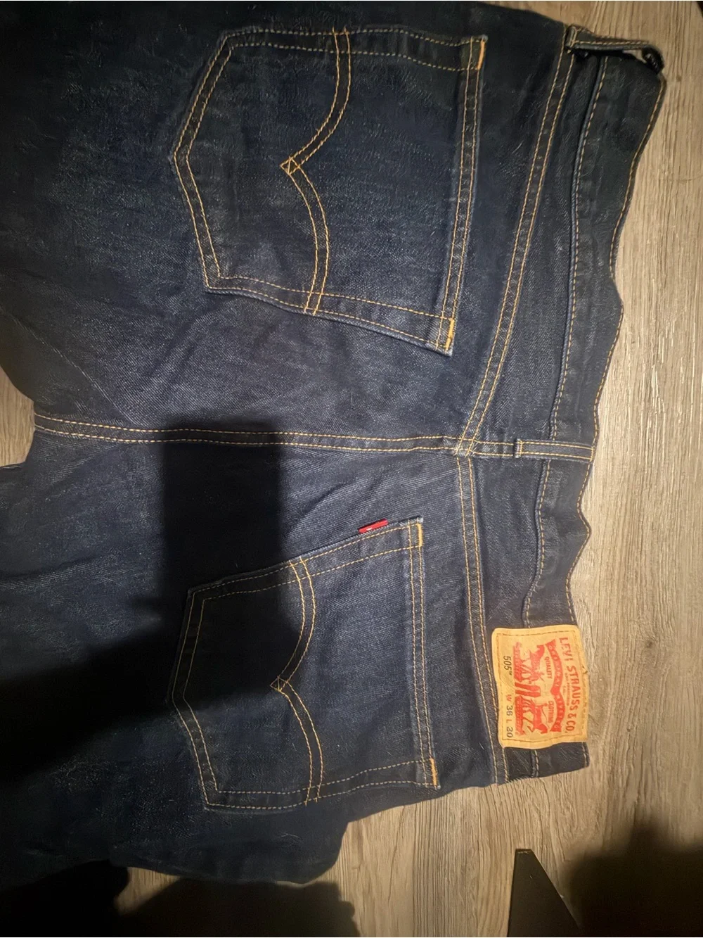 Levi's Navy Blue Straight-Leg Jeans